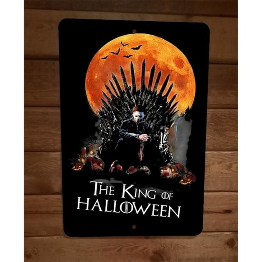 The King of Halloween Myers Horror Michael 8x12 Metal Wall Sign Poster